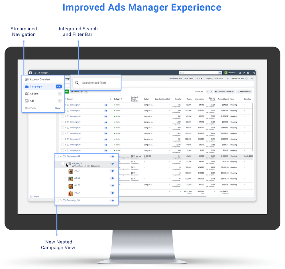 Novedades en Ads Manager